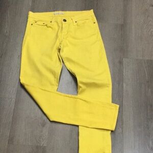 Womens Milky Way Bright Yellow Jeans (Size M)